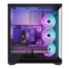 Full-tower PC korpusas MODECOM Volcano SPACE XL ARGB — Full Tower, E-ATX palaikymas, grūdintas stiklas, ARGB, iki 440 mm GPU