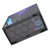 Full-tower PC korpusas MODECOM Volcano SPACE XL ARGB — Full Tower, E-ATX palaikymas, grūdintas stiklas, ARGB, iki 440 mm GPU