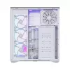 PC pilno bokšto korpusas MODECOM Volcano SPACE XL ARGB FULL TOWER 5F White — ATX, grūdintas stiklas, ARGB, USB-C
