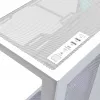 PC pilno bokšto korpusas MODECOM Volcano SPACE XL ARGB FULL TOWER 5F White — ATX, grūdintas stiklas, ARGB, USB-C