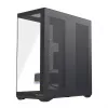 Full-Tower PC korpusas MODECOM Volcano SPACE XL NF — juodas, grūdintas stiklas, ARGB, palaiko micro-ATX, iki 44 cm GPU, 3×3,5 colio/4×2,5 colio nišos, USB-A 2×, USB-C 1×
