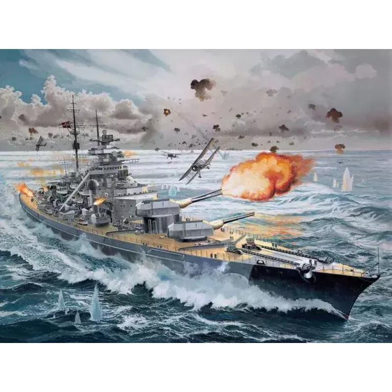 Karinio laivo modelis Revell Bismarck Surinkimo rinkinys 1:350