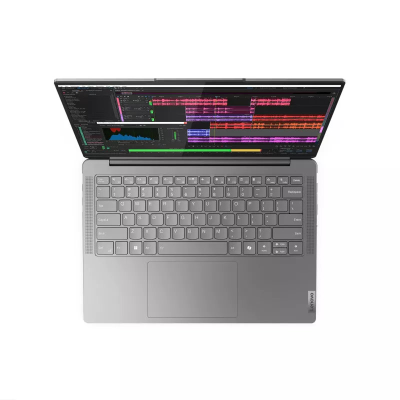 Lenovo Yoga plonas 7 14IMH9 Intel Core Ultra 5 125H Nešiojamasis kompiuteris 35,6 cm (14 colių) WUXGA 16 GB LPDDR5x-SDRAM 512 GB SSD Wi-Fi 6E (802.11ax) Windows 11 Home Vokiška pilka