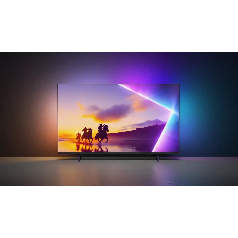 TV Philips 43PUS8450/12 43 colių QLED 4K Ultra HD, 3840×2160, Titan OS, Wi‑Fi, Ethernet, Juoda