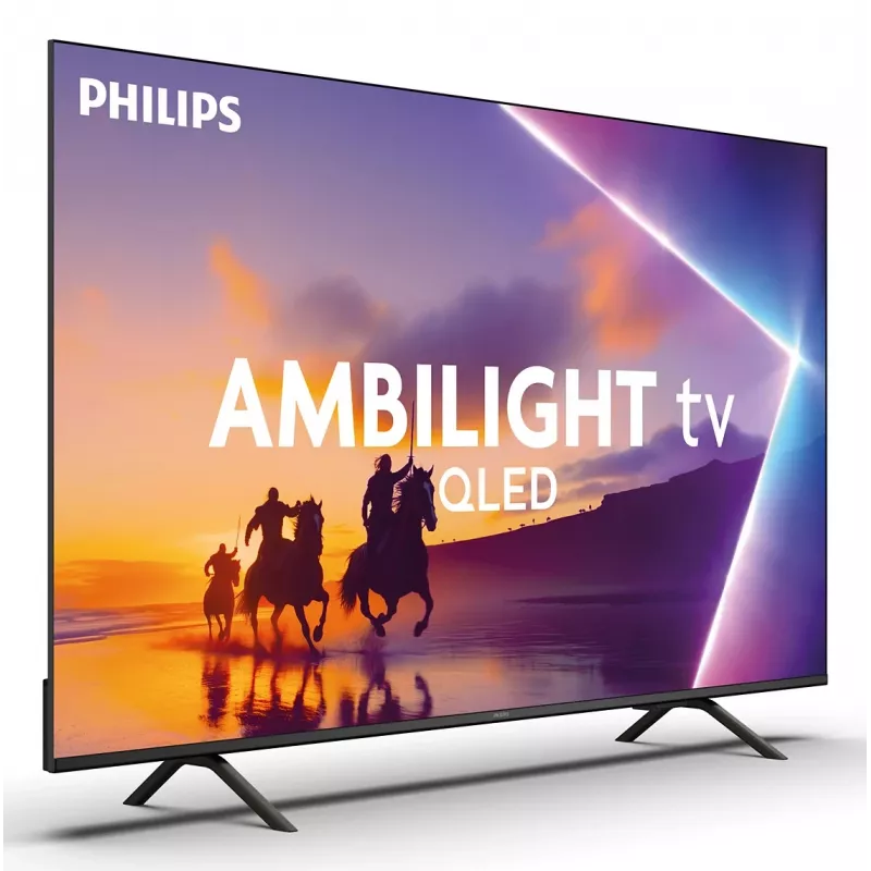 TV Philips 43PUS8450/12 43 colių QLED 4K Ultra HD, 3840×2160, Titan OS, Wi‑Fi, Ethernet, Juoda