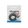 Garso kabelis Lanberg CA-MJRC-10CC-0020-BK 3.5mm RCA 2m Juoda Raudona Balta