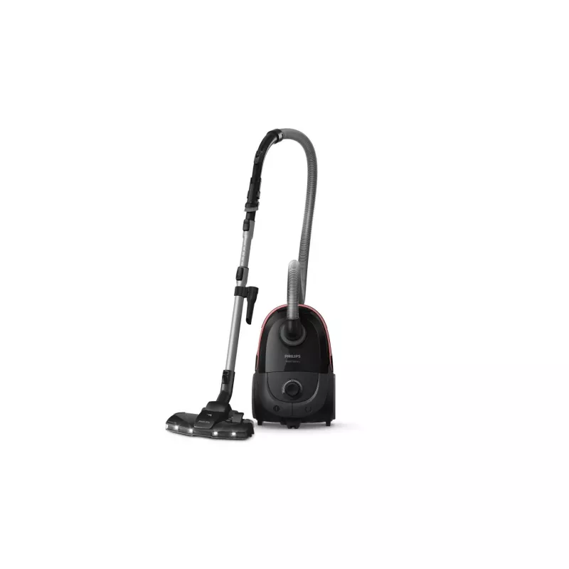 Cilindrinis dulkių siurblys Philips XD6142/12 — 900 W, 4 L dulkių maišelis, HEPA filtras, juodas