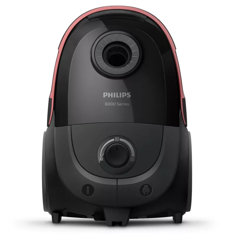 Cilindrinis dulkių siurblys Philips XD6142/12 — 900 W, 4 L dulkių maišelis, HEPA filtras, juodas