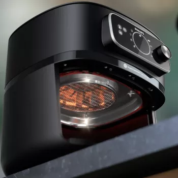 Karšto oro gruzdintuvė Philips 7000 serija HD9876/90 — 8,3 l, 2200 W, 22 programos, Rapid Air, juoda