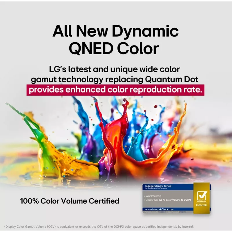 LG QNED AI 65QNED70A6A TV 165,1 cm (65 colių) 4K Ultra HD išmanusis televizorius Wi-Fi juodas