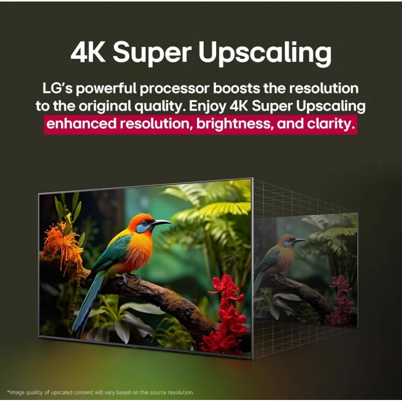 LG QNED AI 65QNED70A6A TV 165,1 cm (65 colių) 4K Ultra HD išmanusis televizorius Wi-Fi juodas