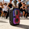 Garsiakalbių sistema BLAUPUNKT PB60X — 120W RMS, Bluetooth A2DP, FM, LED ekranas, 7000mAh baterija, 18 val., AUX, nuotolinis valdymas, 568×322×321 mm