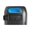 Garsiakalbių sistema BLAUPUNKT PB60X — 120W RMS, Bluetooth A2DP, FM, LED ekranas, 7000mAh baterija, 18 val., AUX, nuotolinis valdymas, 568×322×321 mm