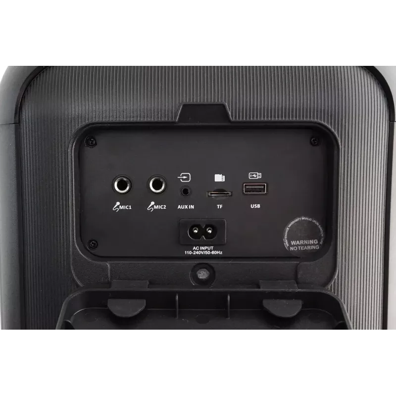 Vidaus/lauko garso sistema BLAUPUNKT PB6LED — 40 W RMS, Bluetooth, FM, MicroSD, LED ekranas, 4500 mAh baterija