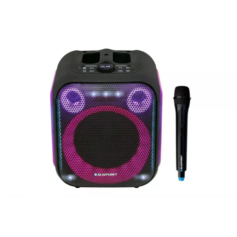 Vidaus/lauko garso sistema BLAUPUNKT PB6LED — 40 W RMS, Bluetooth, FM, MicroSD, LED ekranas, 4500 mAh baterija