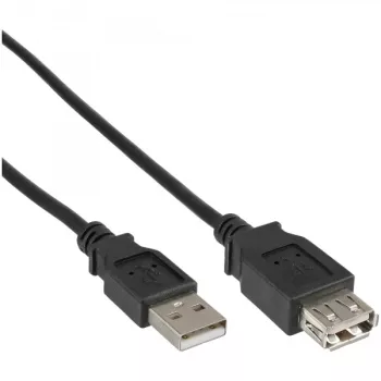 USB 2.0 ilginimo kabelis Type A kištukas/kištukinis lizdas InLine 34605B juodas 5m