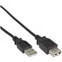USB 2.0 ilginimo kabelis Type A kištukas/kištukinis lizdas InLine 34605B juodas 5m