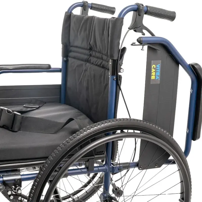 Neįgaliojo vežimėlis MDH NAVY1 lengvas aliuminis, sėdynė 43×42 cm, maks. apkrova 120 kg, sulankstomas, 14,4 kg