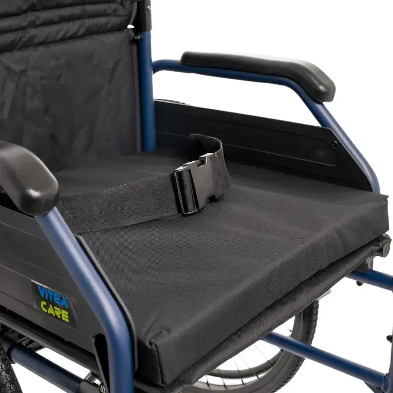 Neįgaliojo vežimėlis MDH NAVY1 lengvas aliuminis, sėdynė 43×42 cm, maks. apkrova 120 kg, sulankstomas, 14,4 kg