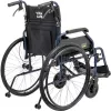 Neįgaliojo vežimėlis MDH NAVY1 lengvas aliuminis, sėdynė 43×42 cm, maks. apkrova 120 kg, sulankstomas, 14,4 kg