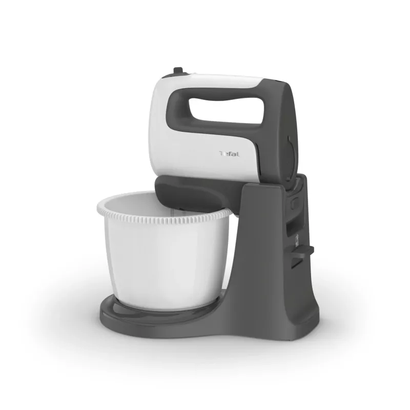 Tefal PrepMix+ HT464138 rankinis plaktuvas su stovo indu 500 W pilka/baltas