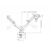 Multibrackets M Deskmount Gas Spring Dual Juoda