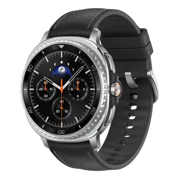 Samsung Galaxy Watch 8 Classic 4G Sidabrinė (juodas dirželis)