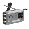 Nešiojamasis prisukamas radijas Marmitek RESQ 100 — DAB/DAB+/FM, 3 W, LCD, USB-C, 3,5 mm lizdas, šviesiai pilkas