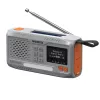 Nešiojamasis prisukamas radijas Marmitek RESQ 100 — DAB/DAB+/FM, 3 W, LCD, USB-C, 3,5 mm lizdas, šviesiai pilkas