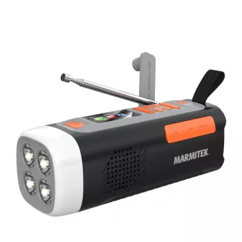 Marmitek RESQ 200 – rankinio užvedimo radijas, Nešiojamasis, Analoginis ir skaitmeninis, DAB, DAB+, FM, 87.5 - 108 MHz, 170 - 240 MHz, 3 W