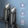 USB-C į USB-C kabelis AXAGON BUCM4X-CM05AB — USB4 Gen 3x2, 40 Gbit/s, 240 W, 0,5 m, juodas