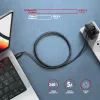 USB-C į USB-C kabelis AXAGON BUCM4X-CM05AB — USB4 Gen 3x2, 40 Gbit/s, 240 W, 0,5 m, juodas
