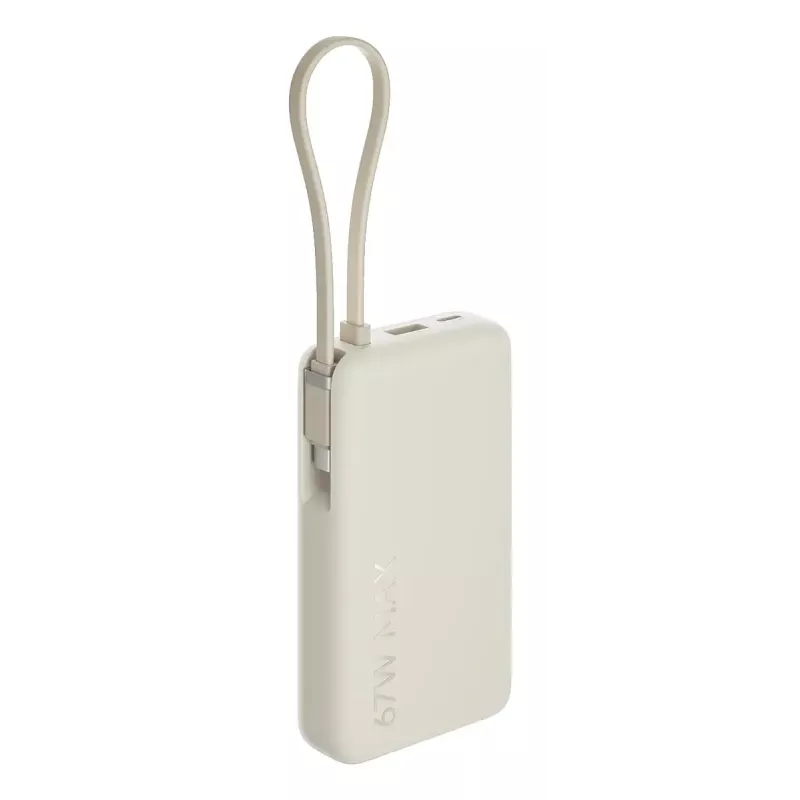 Nešiojama išorinė baterija Xiaomi 67W 10000 mAh ličio jonų, 11,61 V, USB-A + USB-C, smėlio spalvos