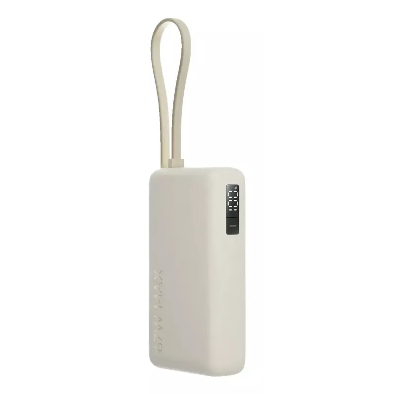 Nešiojama išorinė baterija Xiaomi 67W 10000 mAh ličio jonų, 11,61 V, USB-A + USB-C, smėlio spalvos