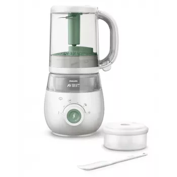 Philips AVENT Premium SCF885 4-in-1 Steamer Blender, 0,24 l, 1 l, žalia, balta, Kinija, 70 m, 0,7 m