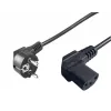 Microconnect PE010510 maitinimo laidas, juodas, 1 m, CEE7/7, C13 lizdas