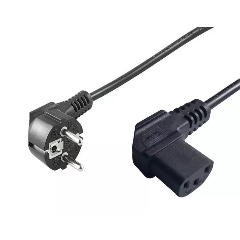Microconnect PE010510 maitinimo laidas, juodas, 1 m, CEE7/7, C13 lizdas