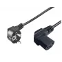 Microconnect PE010510 maitinimo laidas, juodas, 1 m, CEE7/7, C13 lizdas
