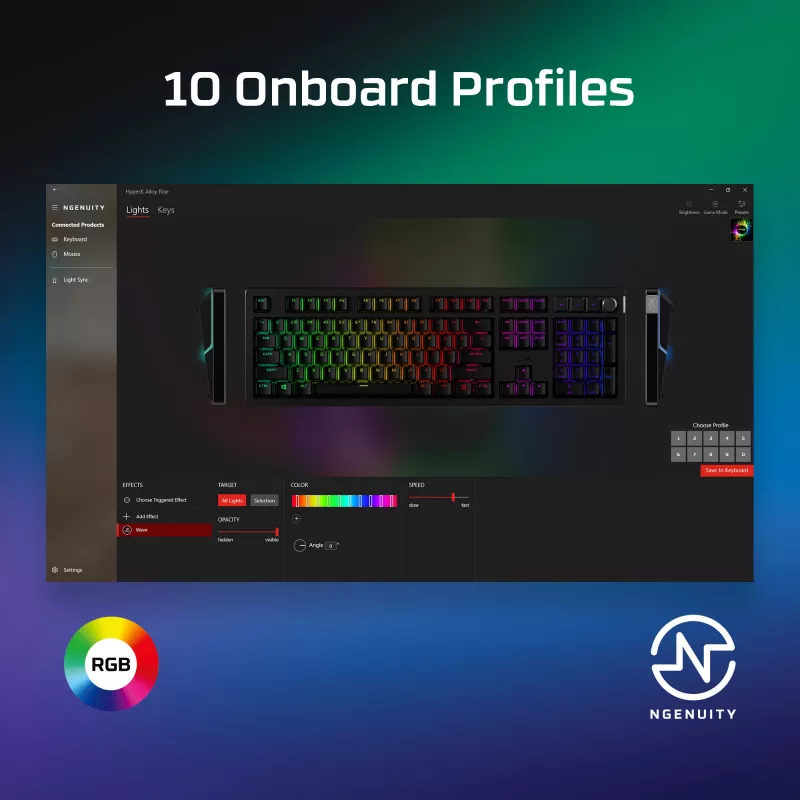 HyperX Alloy Rise - Žaidimų klaviatūros