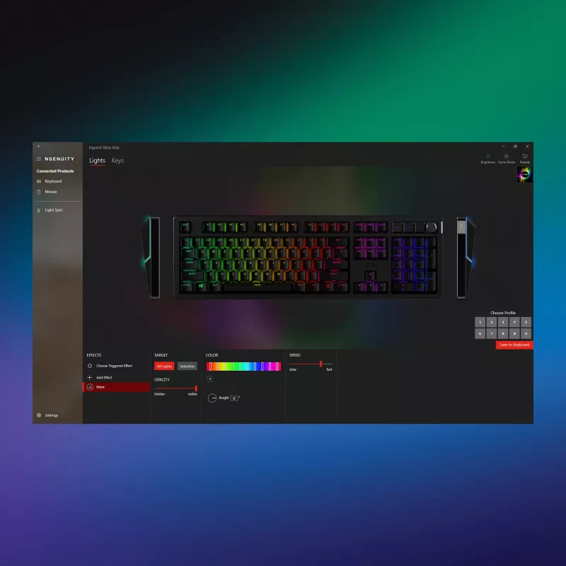 HyperX Alloy Rise - Žaidimų klaviatūros