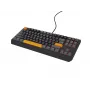GENESIS Thor 230 TKL klaviatūra, skirta žaidimams, USB + RF belaidis ryšys + Bluetooth QWERTY, juoda, pilka, oranžinė