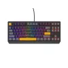GENESIS Thor 230 TKL klaviatūra, skirta žaidimams, USB + RF belaidis ryšys + Bluetooth QWERTY, juoda, pilka, oranžinė