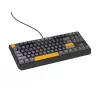 GENESIS Thor 230 TKL klaviatūra, skirta žaidimams, USB + RF belaidis ryšys + Bluetooth QWERTY, juoda, pilka, oranžinė
