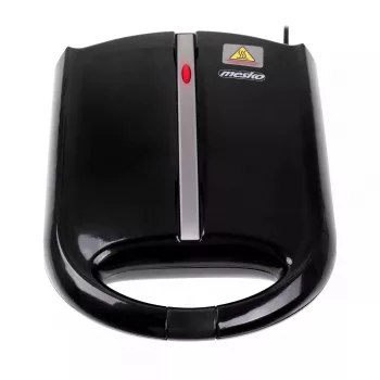 Vaflinė Mesko MS 3041 — 1600 W, juoda, pagamina 24 elipsės formos vaflius (220–240 V)
