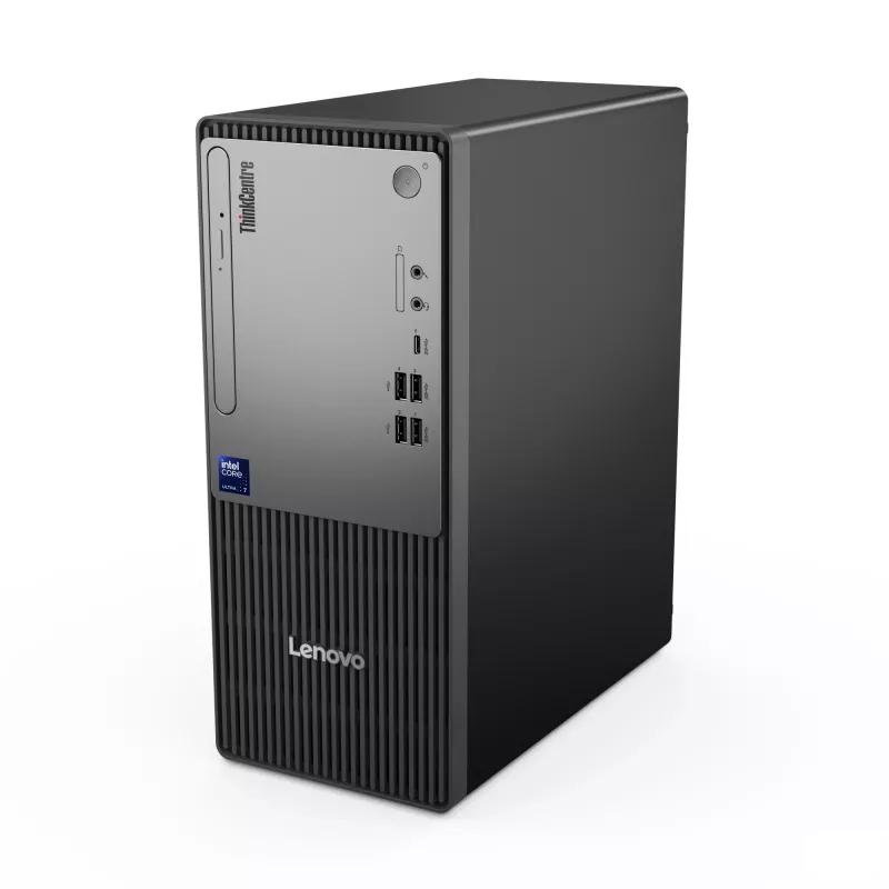 Stalinis kompiuteris Lenovo ThinkCentre neo 50t Gen 6 Intel Core Ultra 5 225, 16 GB DDR5, 512 GB SSD, Windows 11 Pro, Tower, juoda