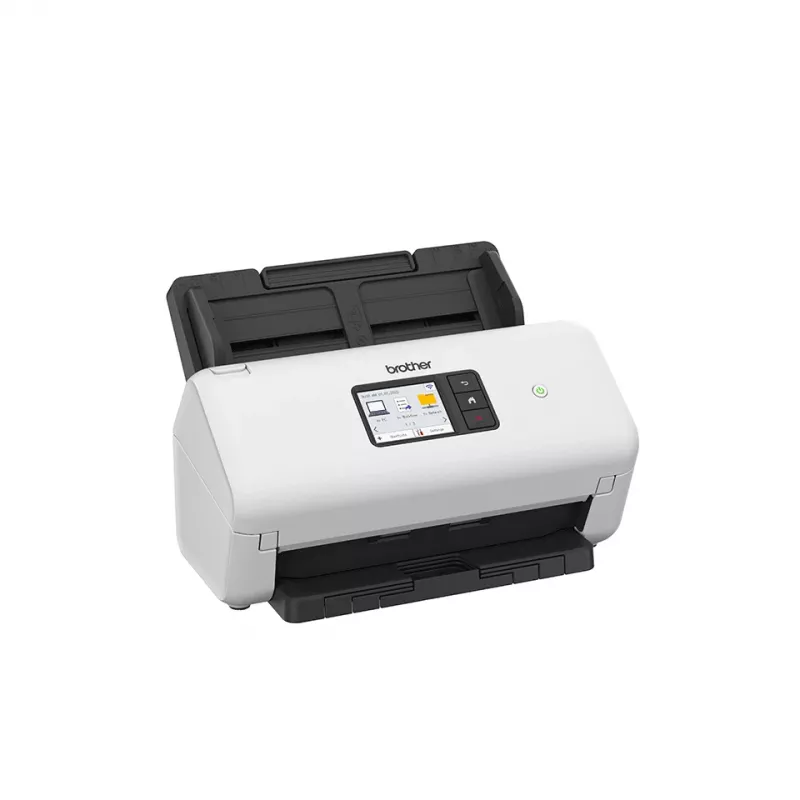 ADF skaitytuvas Brother ADS-4550W 600 x 600 DPI dvigubas CIS 60 lapų ADF 7,11 cm ekranas 48 bitų įvestis 24 bitų išvestis 5250 puslapių per dieną Juoda Balta
