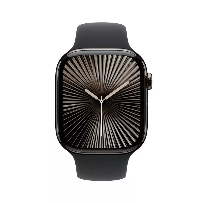 Išmanusis laikrodis „Apple Watch Series 10“ GPS + mobilusis ryšys 46 mm šiferio spalvos titano korpusas juodas