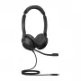Jabra Evolve2 30 USB-C, UC Stereo, laidinės, biurui / skambučių centrui, 20–20000 Hz, 125 g, ausinės, juodos