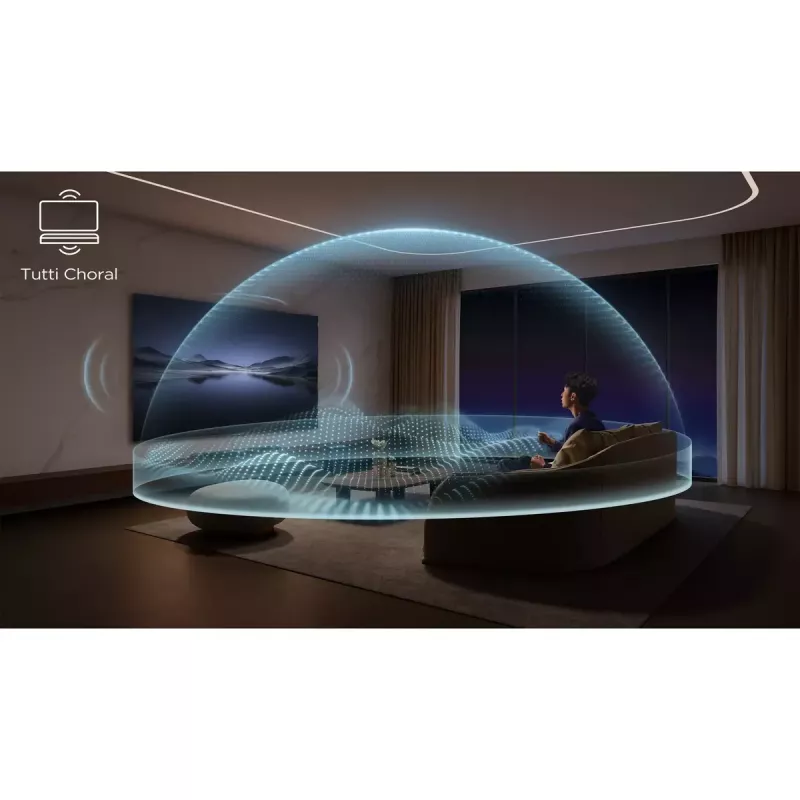 TCL Q Q85H Class 7.1.4 kanalų garso juosta su Dolby Atmos, belaidžiu žemųjų dažnių garsiakalbiu ir belaidžiais erdvinio garso garsiakalbiais