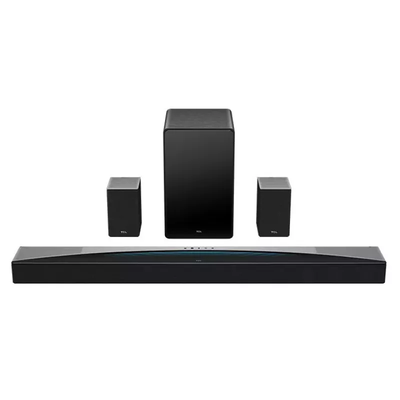 TCL Q Q85H Class 7.1.4 kanalų garso juosta su Dolby Atmos, belaidžiu žemųjų dažnių garsiakalbiu ir belaidžiais erdvinio garso garsiakalbiais